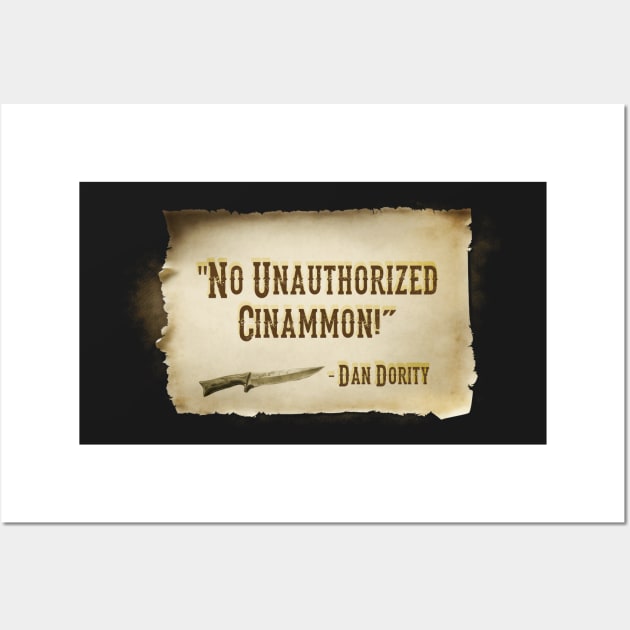 No Unauthorized Cinnamon! Wall Art by Imagequest